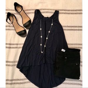 NOT FOR SALE Anthro Willow & Clay Navy Tank